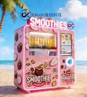 Distributeur automatique de smoothies aux fruits Junxin 2026, auto-nettoyant, commercial, avec écran tactile, conforme ADA, SDK