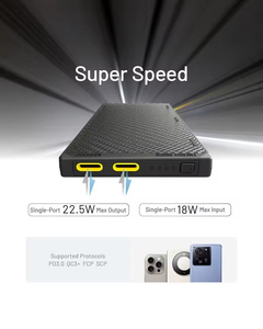 NITECORE NB10000 Gen3 Ultra Lightweight Carbon Fiber Power Bank 10000mAh Mobile Powerbank Dual USB-C 18W 22.5W Fast Charge - Product Image 2
