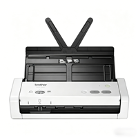Scanner de documents sans fil Brother ADS-1250W, 25 ppm, recto-verso, couleur 48 bits, ADF, compact, portable, pour la maison et le bureau