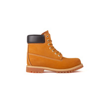 Bottes de travail de sécurité pour hommes, imperméables, en cuir véritable, style rhubarbe, avec fermeture à laçage frontal, hauteur mi-mollet