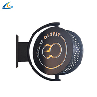 Boîte à lumière en acrylique personnalisée, signalisation lumineuse extérieure, panneau LED rond, boîte à lumière étanche pour enseigne commerciale