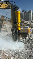 Fendeuse de roche hydraulique polyvalente HXGH-300/500 avec moteur-pompe pour excavatrices de 26 à 65 tonnes, pour utilisation en carrière et dans l'exploitation minière