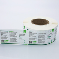 Autocollants personnalisables autocollants résistants à l'huile et à l'eau pour étiquettes de bouteilles de liquides nettoyants, impression numérique, en rouleau
