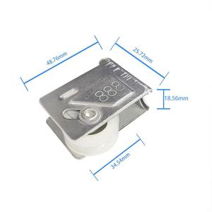 Aksesori jendela pintu pabrik profesional roda nilon perangkat keras bahan Aluminium roda santai rol katrol jendela - Product Image 2