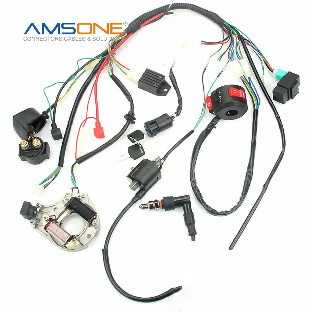 Amsone özel Morden tarzı motor tel takas tezgah yakıt enjektörü kablo Ls standı yalnız kablo demeti