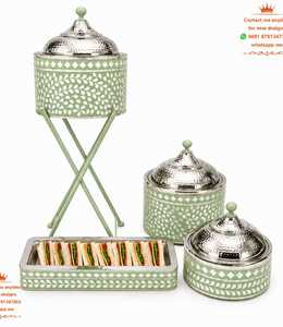 Juego de Recipientes para Calentar Comida de Acero Inoxidable Comercial, Duradero, con Tapa, para Restaurantes, Hoteles y Buffets - Product Image 2
