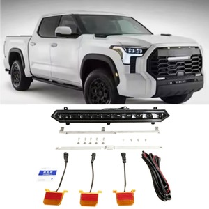 สำหรับ TOYOTA Tundra 2022-2024 ชิ้นส่วนภายนอก กระจังหน้าแบบแข่งพร้อมไฟบาร์ ชุดแต่งกันชนหน้าพร้อมไฟสำหรับรถแข่ง - Product Image 2