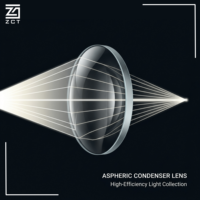 Lentille Condenseuse Asphérique en Verre Optique pour Éclairage LED, Mise au Point Laser, Capteurs d'Imagerie et Systèmes d'Instruments Optiques Compacts