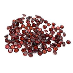 Piedras Preciosas Sueltas de Granate Rojo Natural, Corte Brillante Redondo Facetado, 5 mm, Certificado IGI, Piedra de Granate Redonda para Fabricación de Joyas, Venta al por Mayor - Product Image 6