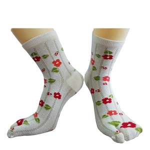 थोक सस्ते कपास का फूल विभाजित दो पैर की मोजे जापानी मोजे टेंग मोजे टांग मोजे - Product Image 3