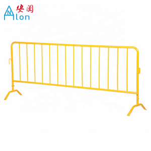 Taşınabilir mobil çelik barikat galvanizli yaya trafiği kontrol bariyeri - Product Image 3