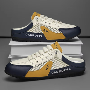 Chaussures décontractées légères et respirantes en maille pour hommes, style mule, à enfiler, confortables pour la marche - Product Image 2