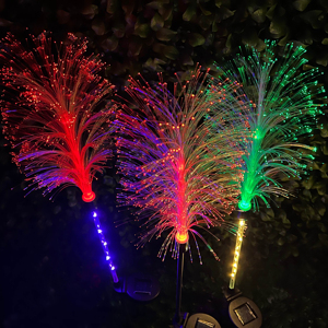 Nhà Máy IP65 LED năng lượng mặt trời sợi quang sậy đèn nhiều màu thay đổi nhấp nháy giáng sinh trang trí ngoài trời Vườn cảnh quan - Product Image 4