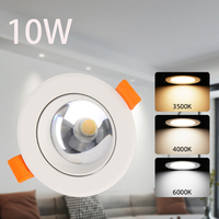 Spot LED encastré COB 5W 10W 15W pour éclairage intérieur domestique, projecteur LED, spot