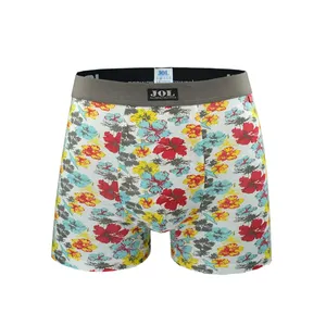 Volledige Bloemen Strakke Mannen Basic Jongen Sexy Logo Print Gift Set Boxer, Gay Boy In Boxershort