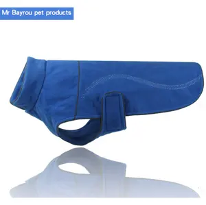 Double layer warm cold proof simple comfortable plus reflective strip dog fleece jackets