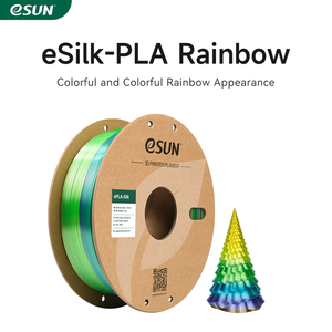 For ESUN 1KG Rainbow Multicolor Silk PLA <b>3D</b> <b>Printer</b> Filament 1.75mm EPLA-Silk Rainbow Plastic Rods - Product Image 2