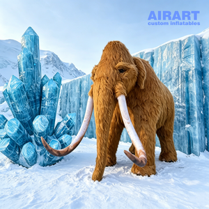 Colonne de glace/cristal gonflable bleue pour <span class=keywords><strong>musée</strong></span> des sciences et de la technologie, exposition sur le thème préhistorique - Product Image 1