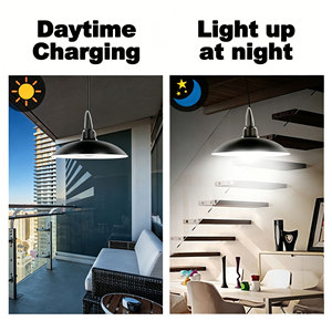 <span class=keywords><strong>Lampe</strong></span> <span class=keywords><strong>Solaire</strong></span> Suspendue à Double Tête 1-vers-2, 32 LED, Batterie LiFePO4 5500mAh, Lumière Permanente <span class=keywords><strong>pour</strong></span> Abri Extérieur et Pergola - Product Image 2