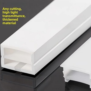 Bande lumineuse LED en silicone avec gaine en silicone intégrée 1010, couvercle lumineux positif étanche, personnalisable - Product Image 1