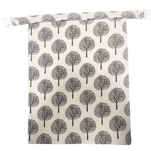 Sac de conservation alimentaire personnalisé en lin réutilisable avec cire d'abeille, pour pain grillé, avec fermeture éclair, cordon de serrage et revêtement en cire d'abeille double couche - Product Image 5
