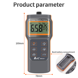 Medidor de Calidad del Agua Multifunción AZ-86021, Medidor de pH y Detector de OD, Analizador de TDS/Conductividad para Acuicultura, Peces AZ86021 Multip - Product Image 6