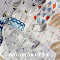 Muslintree Serviette de bain pour nouveau-né Burp Feeding Chiffons 6 couches Gaze Coton Séchage rapide Respirant Bavoirs pour bébé Salive