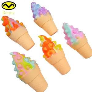 2022 Other Toys & Hobbies Ice Cream Autism Special Needs Silicone Stress Reliever Pop Itting Fidget Kids Popit Toys