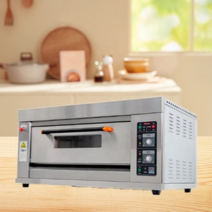 XYF-1KE-T loại phổ biến điện sàn Lò nướng thiết bị nướng bánh sàn đơn 2 khay lò thương mại cho bánh mì - Product Image 4