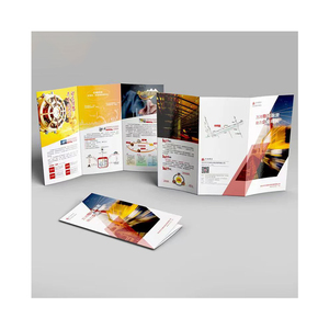 Folletos plegables personalizados de gran venta, papel estucado de arte, impresión offset a todo color, encuadernación cosida a caballete, plegado en T, laminado mate o brillante - Product Image 4