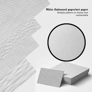 White Fine grid <strong>texture</strong> Embossed specialty paper Art paper Universal Packaging Printing Suitable for high-end gift <strong>boxes</strong> - Product Image 1
