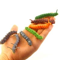 Verssagiles en plastique, insectes amusants, blagues et farces, cadeau d'Halloween, jouets pour enfants, modèles d'insectes miniatures, chenilles en plastique