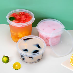 Vasos Desechables Personalizados para Bebidas para Llevar, Vasos de Plástico PP Transparente con Asa y Tapa para Fiestas, Té, Jugo - Product Image 5