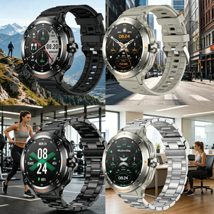 Smartwatch <span class=keywords><strong>2</strong></span> in 1 con Auricolari TWS, <span class=keywords><strong>2</strong></span> Cinturini, NFC, Assistente Vocale AI, Monitoraggio Frequenza Cardiaca, Chiamate Wireless, Fitness Tracker per Uomini e Donne - Product Image 1