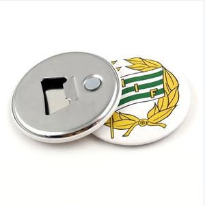 Magnet Kulkas Bulat dengan Logo Kustom, Badge Kaleng, Pembuka Botol Magnetik dengan Pencetakan Logo Lengkap - Product Image 1