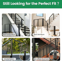 Kit de garde-corps en câble DIY, fil d'acier inoxydable, pour terrasse, balcon, escalier, système de garde-corps facile à installer, taille personnalisée