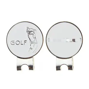 Custom Logo Golf Hat Clip con indicatore palla sostituibile Design personalizzato magnete libero di Design