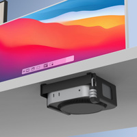 Support de fixation sous le bureau pour Mac Mini M4/M5/M6 Pro |   Support métallique antivol avec verrouillage par mot de passe et rembourrage protecteur
