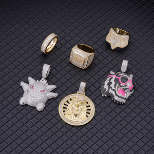 Anillos de Plata de Ley 925 con Moissanita Rectangular VVS de Alta Calidad para Hombre, Nuevo Modelo - Product Image 1