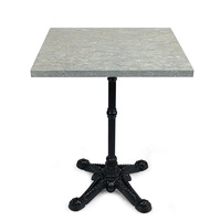 Foshan Table à manger haute classique en fonte quatre orteils mélamine bois massif véritable pierre artificielle haut en céramique moderne extérieur