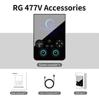 Console de jeu portable Android ANBERNIC RG477V, écran multi-touch de 4,7 pouces, 1280*960, console rétro portable, compatible PS2, PS1, PSP