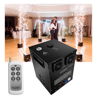 Machine à feux d'artifice électriques en métal pour mariage, avec flamme froide, brouillard dansant, DMX512 et télécommande, AC 110-240V 750W