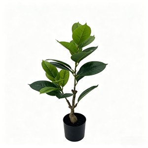 Bonsai Rubber <b>Tree</b> Indoor Landscape Decoration Simulation Plant Decoration Simulation Leaves - Product Image 1