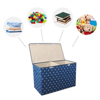 Boîtes de rangement pliables de grande taille au design populaire et compétitif avec couvercle pour enfants