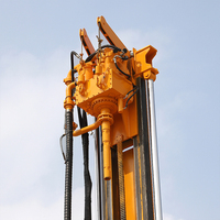 Foreuse industrielle robuste à moteur diesel sur chenilles pour puits d'eau, haute productivité
