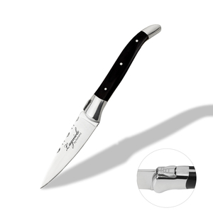 Couteau utilitaire en acier inoxydable de conception française avec boîte cadeau - Ambidextre, compatible lave-vaisselle, finition haute brillance - Product Image 1