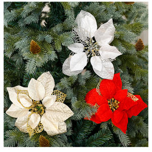 Adornos <span class=keywords><strong>de</strong></span> decoración <span class=keywords><strong>de</strong></span> árbol <span class=keywords><strong>de</strong></span> <span class=keywords><strong>Navidad</strong></span> <span class=keywords><strong>de</strong></span> Poinsettia artificial <span class=keywords><strong>de</strong></span> 53cm <span class=keywords><strong>de</strong></span> oro <span class=keywords><strong>de</strong></span> lujo para <span class=keywords><strong>Amazon</strong></span> - Product Image 6