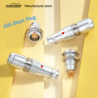 Connecteur auto-bloquant Push-Pull compatible Lemo Quick-Plug JGG, prise courte EGG, série 0B, 2/3/4/5/6/7/9/12 broches