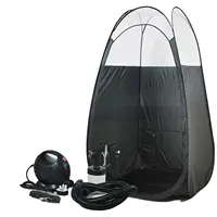 Waterdichte Draagbare Pop Up Outdoor Kleedkamer Black Spray Tan Tent Met Custom Logo