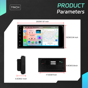 Radio para Auto Podofo de 7 Pulgadas y 2 Din con 6+128 GB para Toyota/Corolla, Estéreo para Auto Android, Carplay Inalámbrico y Android Auto, GPS, Wifi, Audio - Product Image 5